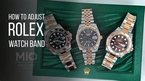 how to install rolex band|adjusting rolex oyster watch band.